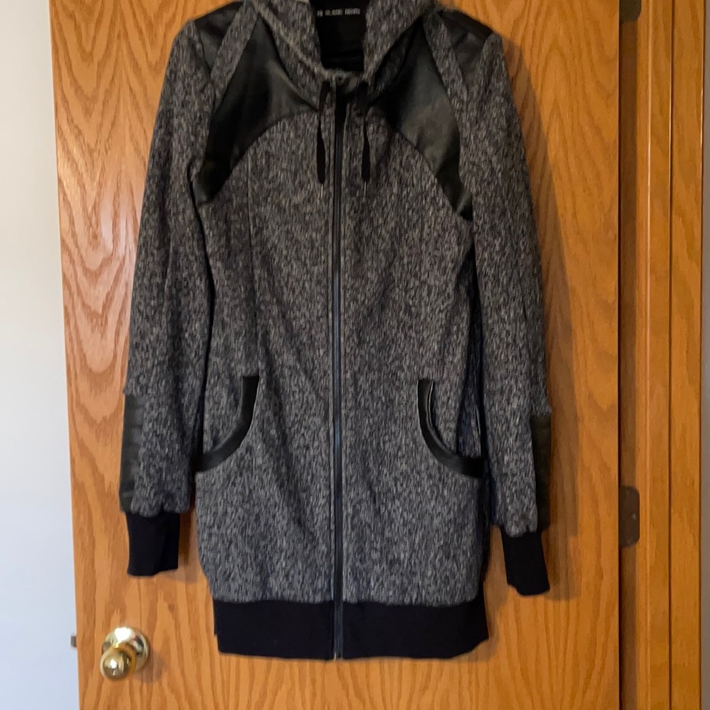 Black Mid Length Fall/Early Winter Jacket